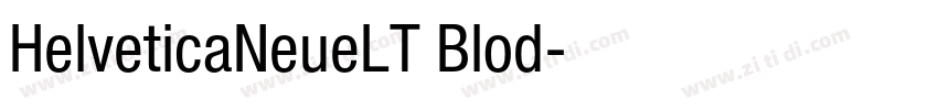 HelveticaNeueLT Blod字体转换